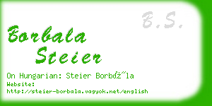 borbala steier business card
